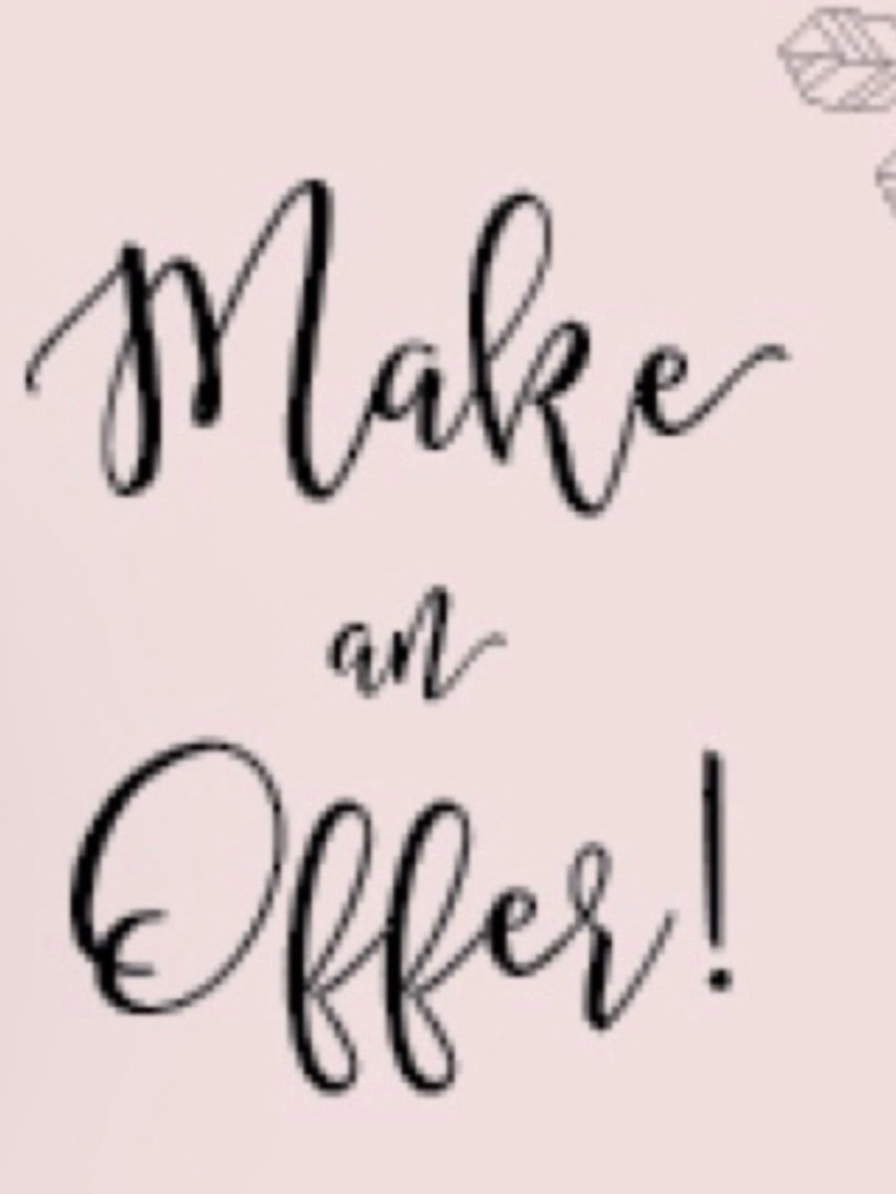 Make an Offer! Pink Graphic Sign